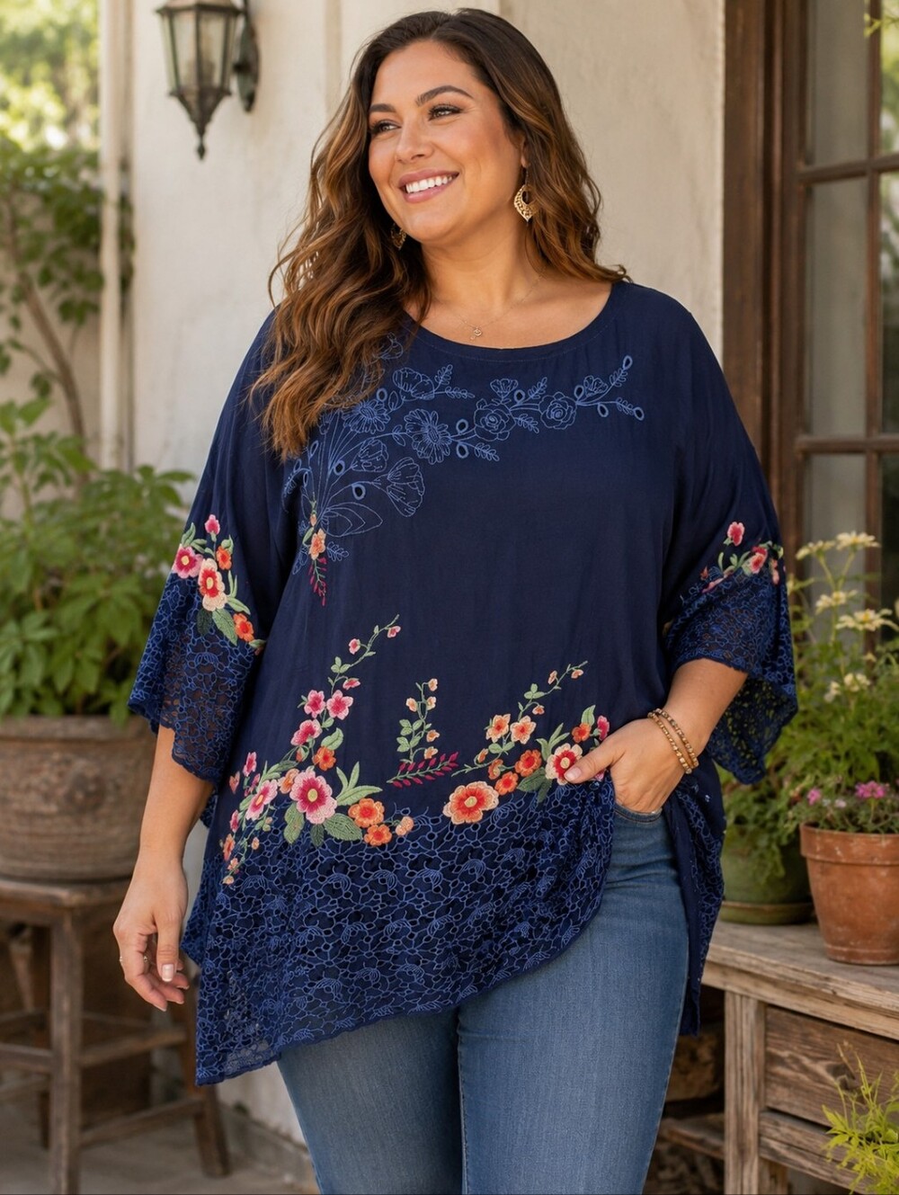 Johnny Was Brixley Embroidered Tunic – Size 3X, NWT